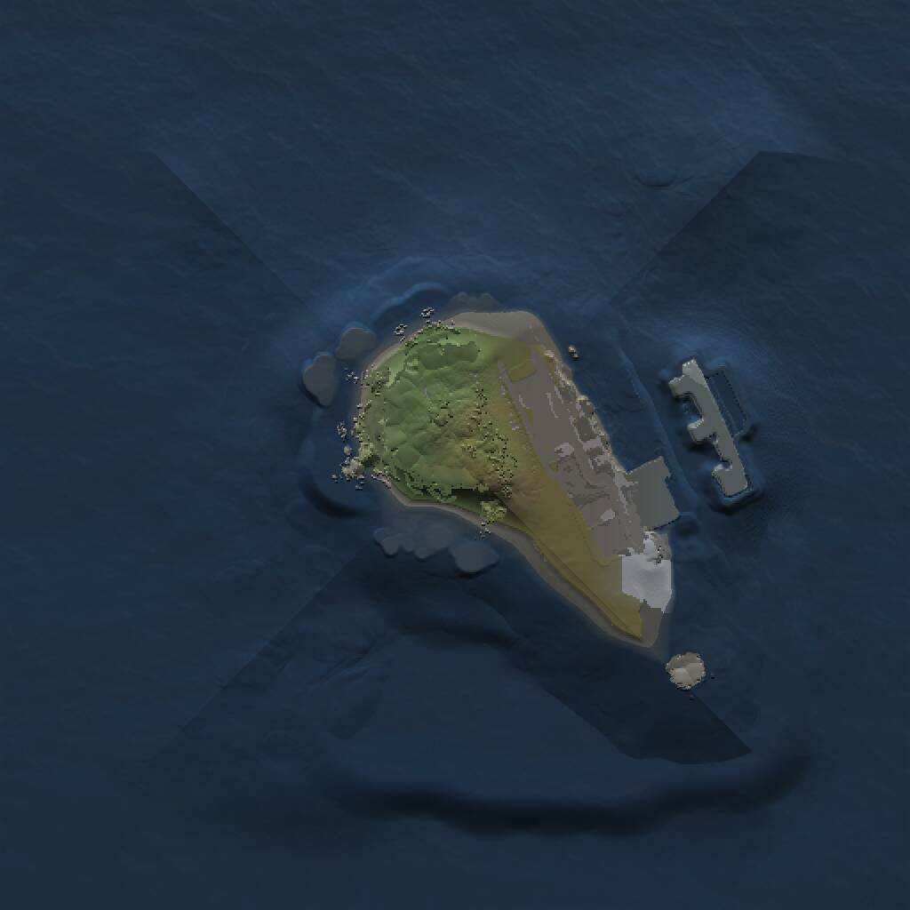 Rust Map: Procedural Map, Size: 1000, Seed: 3123, 2 Monuments