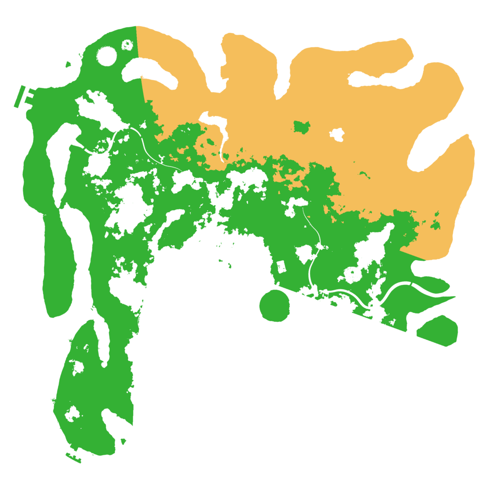 Biome Rust Map: Procedural Map, Size: 4400, Seed: 64804201
