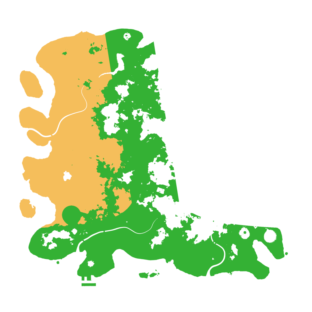 Biome Rust Map: Procedural Map, Size: 4400, Seed: 83504054
