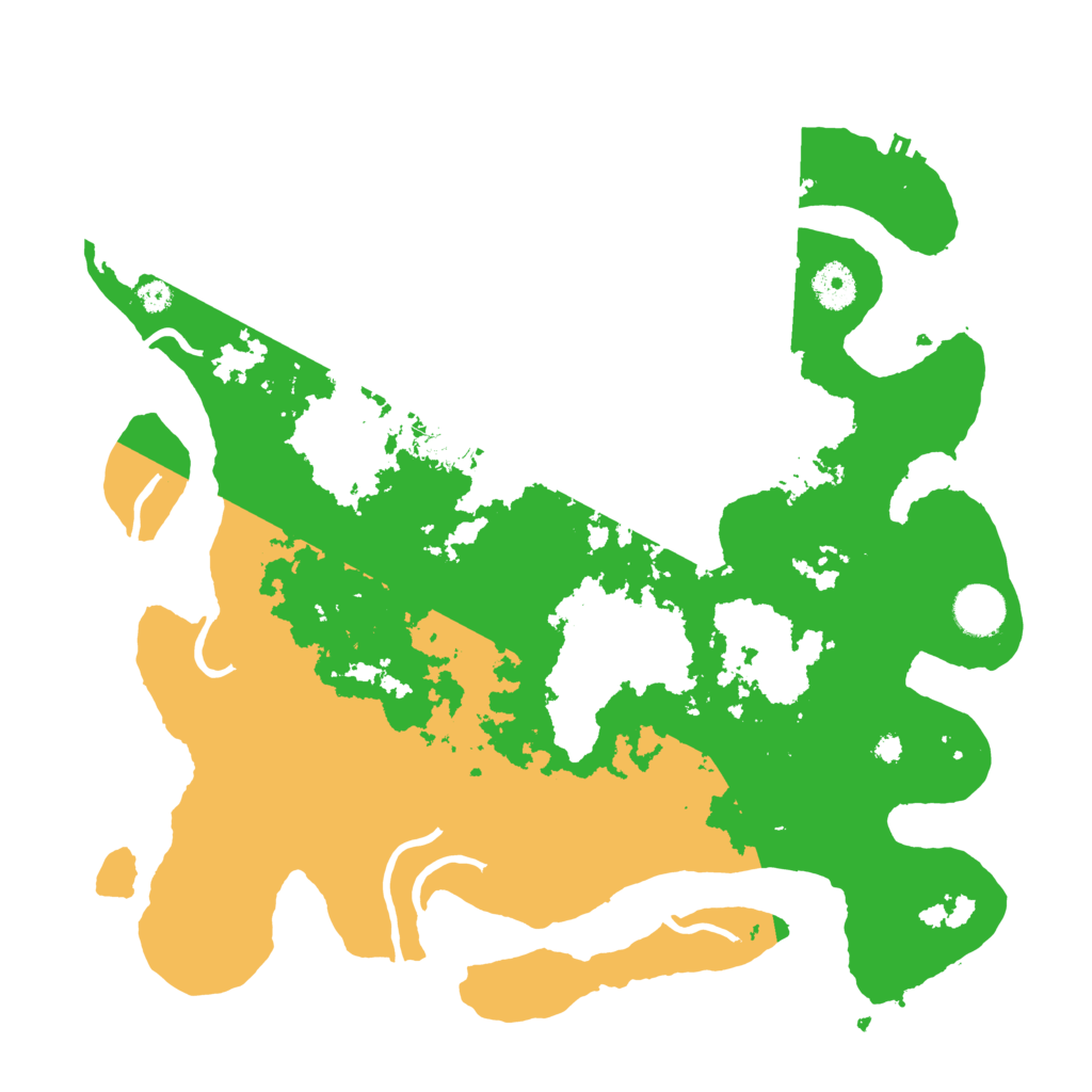 Biome Rust Map: Procedural Map, Size: 3700, Seed: 86056297