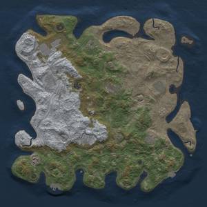 Thumbnail Rust Map: Procedural Map, Size: 4250, Seed: 280506683, 19 Monuments