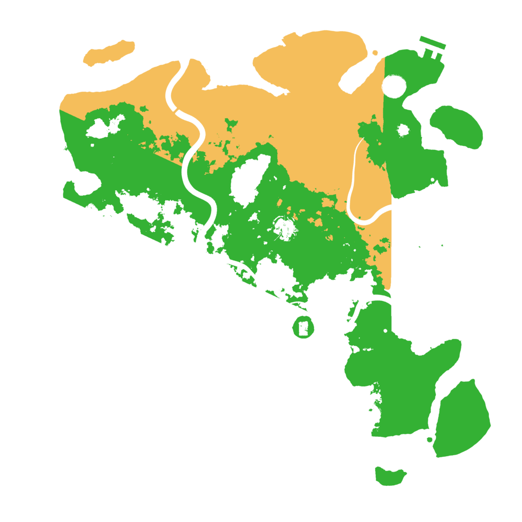 Biome Rust Map: Procedural Map, Size: 3950, Seed: 62645996