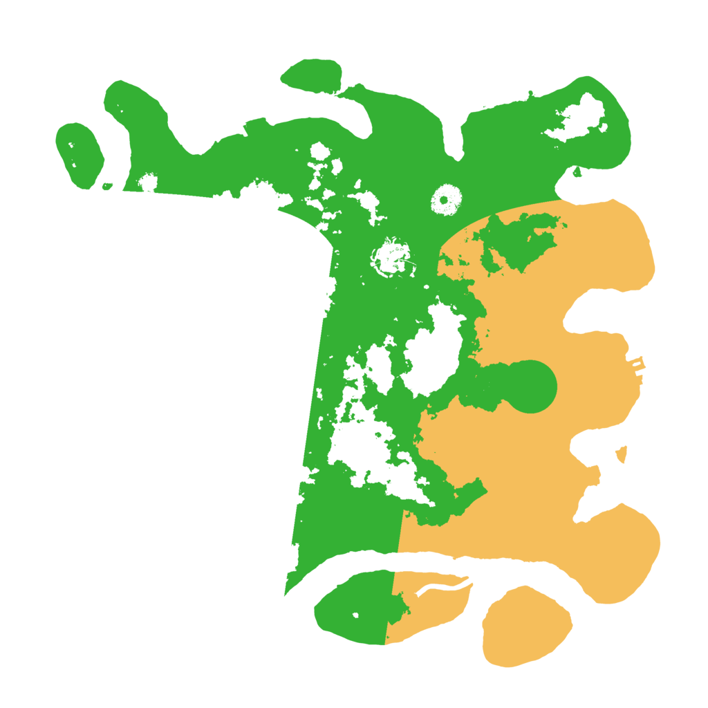 Biome Rust Map: Procedural Map, Size: 3500, Seed: 106429197