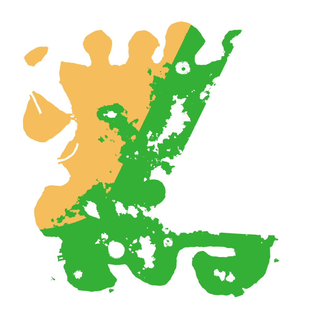 Biome Rust Map: Procedural Map, Size: 3500, Seed: 45181213