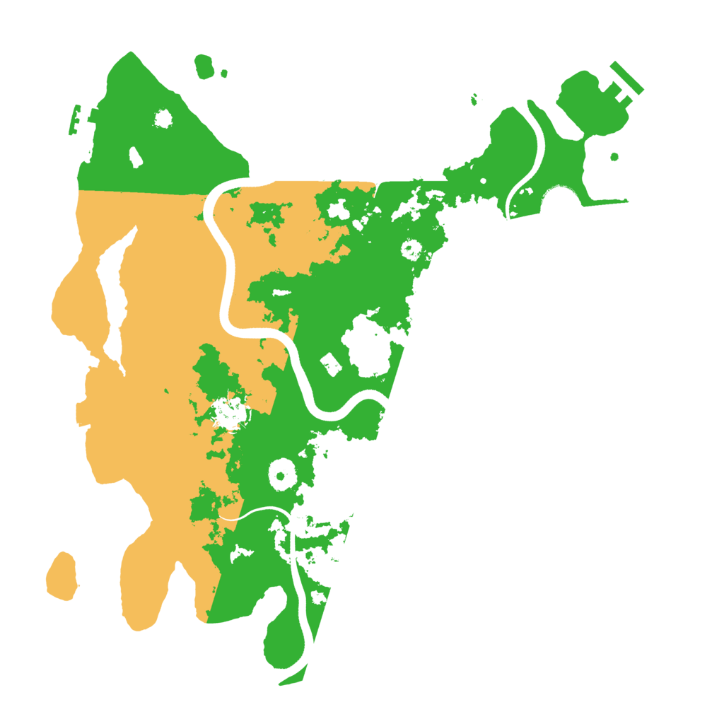 Biome Rust Map: Procedural Map, Size: 3550, Seed: 86048855