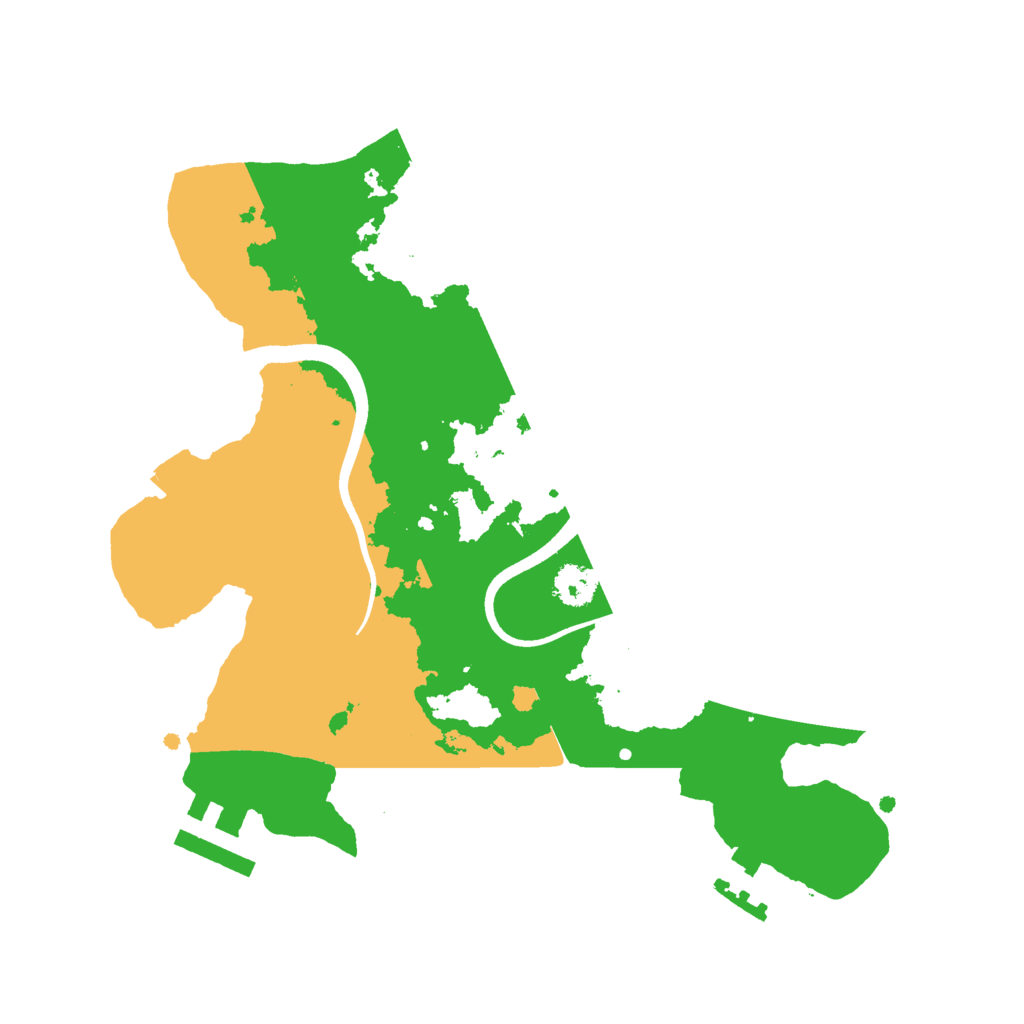 Biome Rust Map: Procedural Map, Size: 2500, Seed: 14549
