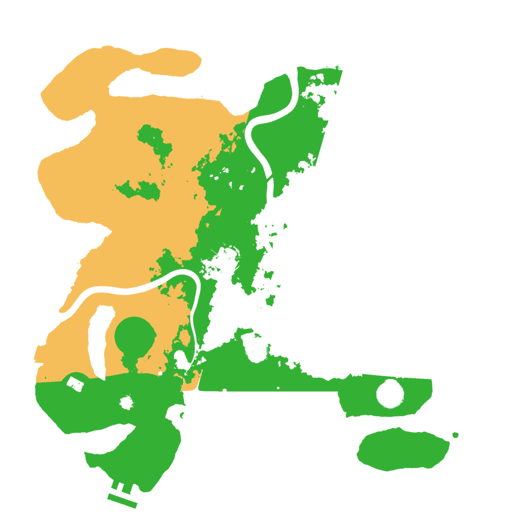 Biome Rust Map: Procedural Map, Size: 3500, Seed: 8496512