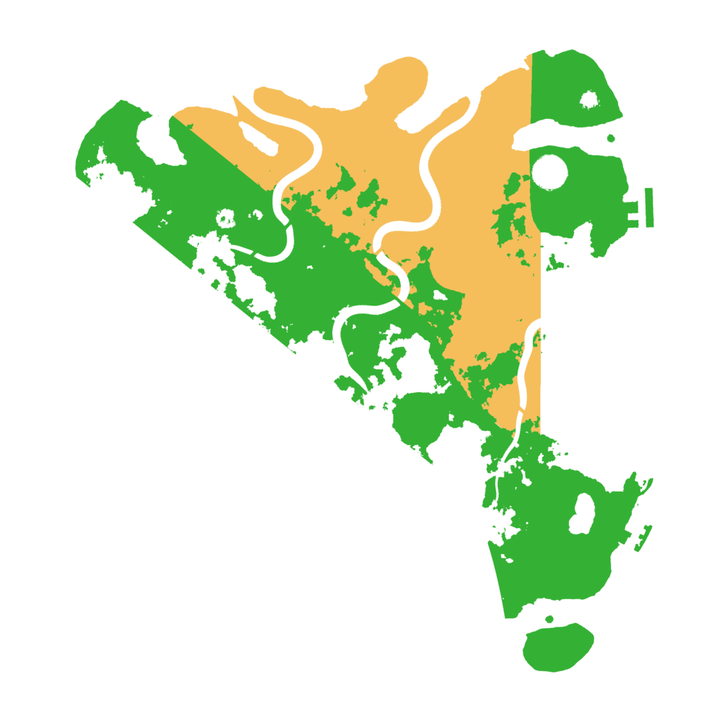 Biome Rust Map: Procedural Map, Size: 3700, Seed: 33500117