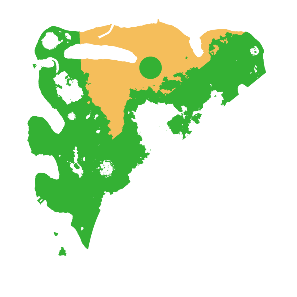 Biome Rust Map: Procedural Map, Size: 3500, Seed: 2077080681