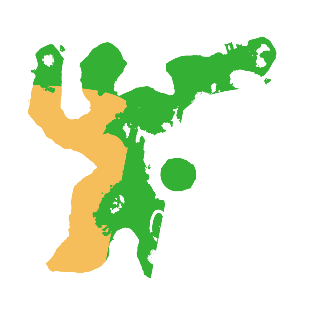 Biome Rust Map: Procedural Map, Size: 2500, Seed: 498712612