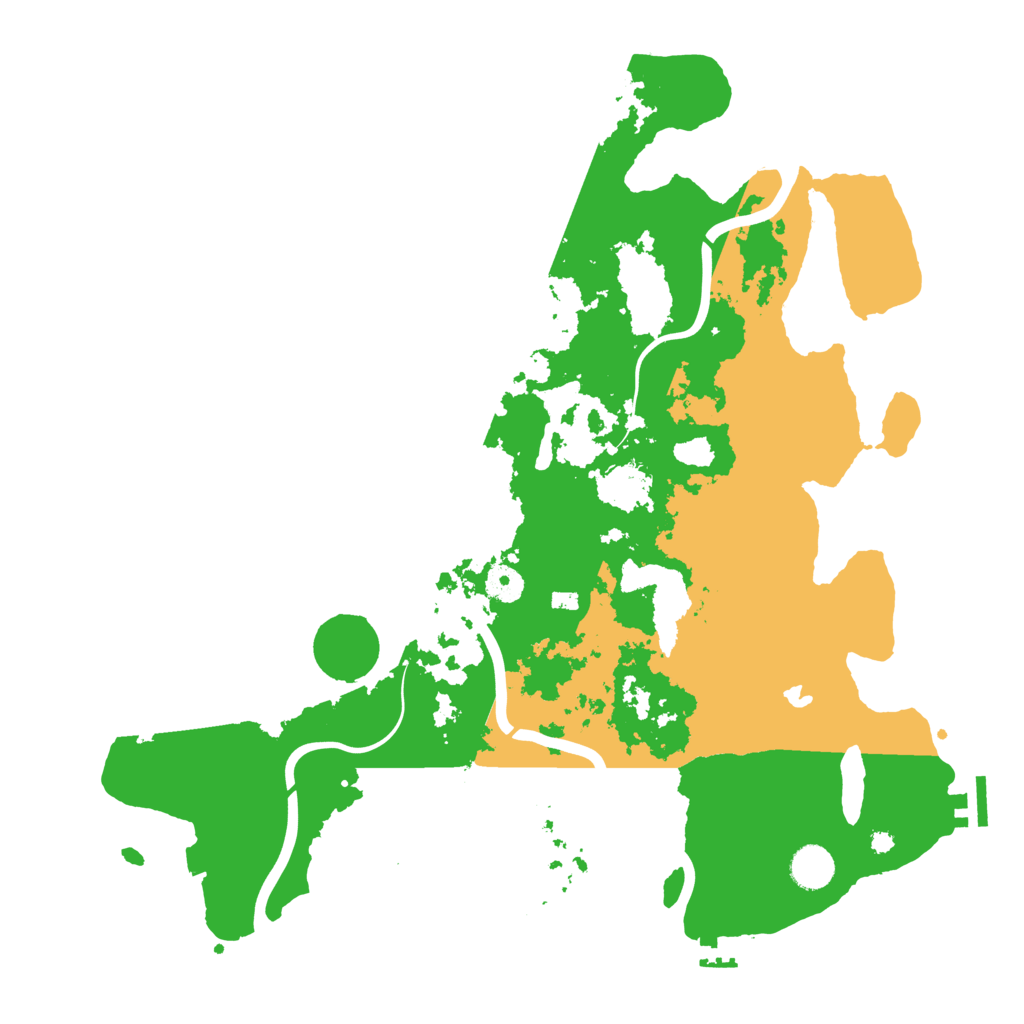 Biome Rust Map: Procedural Map, Size: 4100, Seed: 70710268