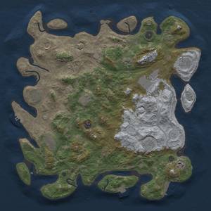 Thumbnail Rust Map: Procedural Map, Size: 4250, Seed: 186377421, 19 Monuments