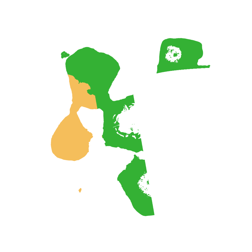 Biome Rust Map: Procedural Map, Size: 1600, Seed: 3654