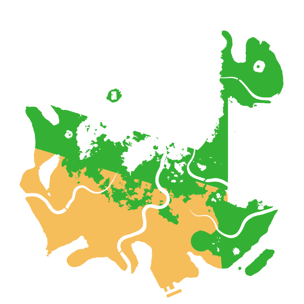 Biome Rust Map: Procedural Map, Size: 3900, Seed: 16980371