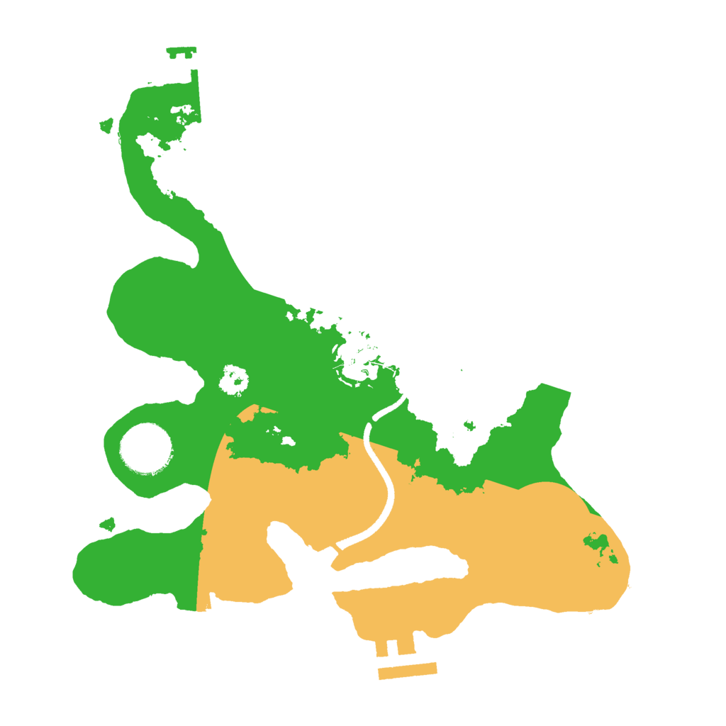 Biome Rust Map: Procedural Map, Size: 2500, Seed: 3220