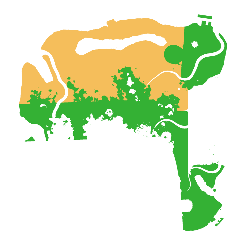 Biome Rust Map: Procedural Map, Size: 3500, Seed: 47960620