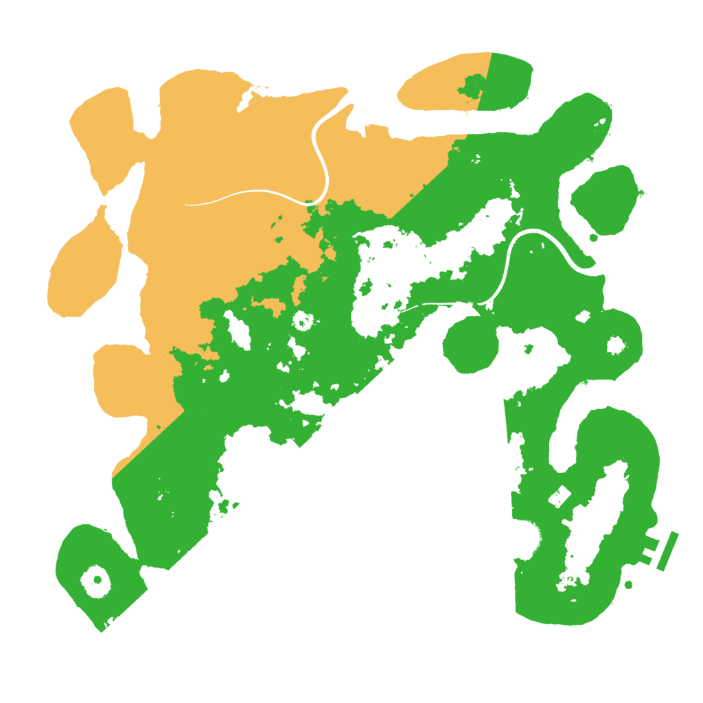 Biome Rust Map: Procedural Map, Size: 3500, Seed: 969220391