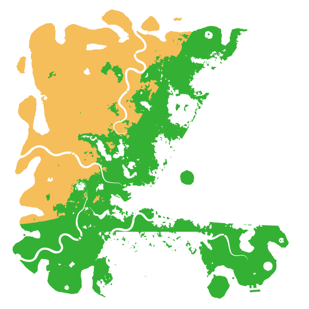 Biome Rust Map: Procedural Map, Size: 6000, Seed: 1939061016