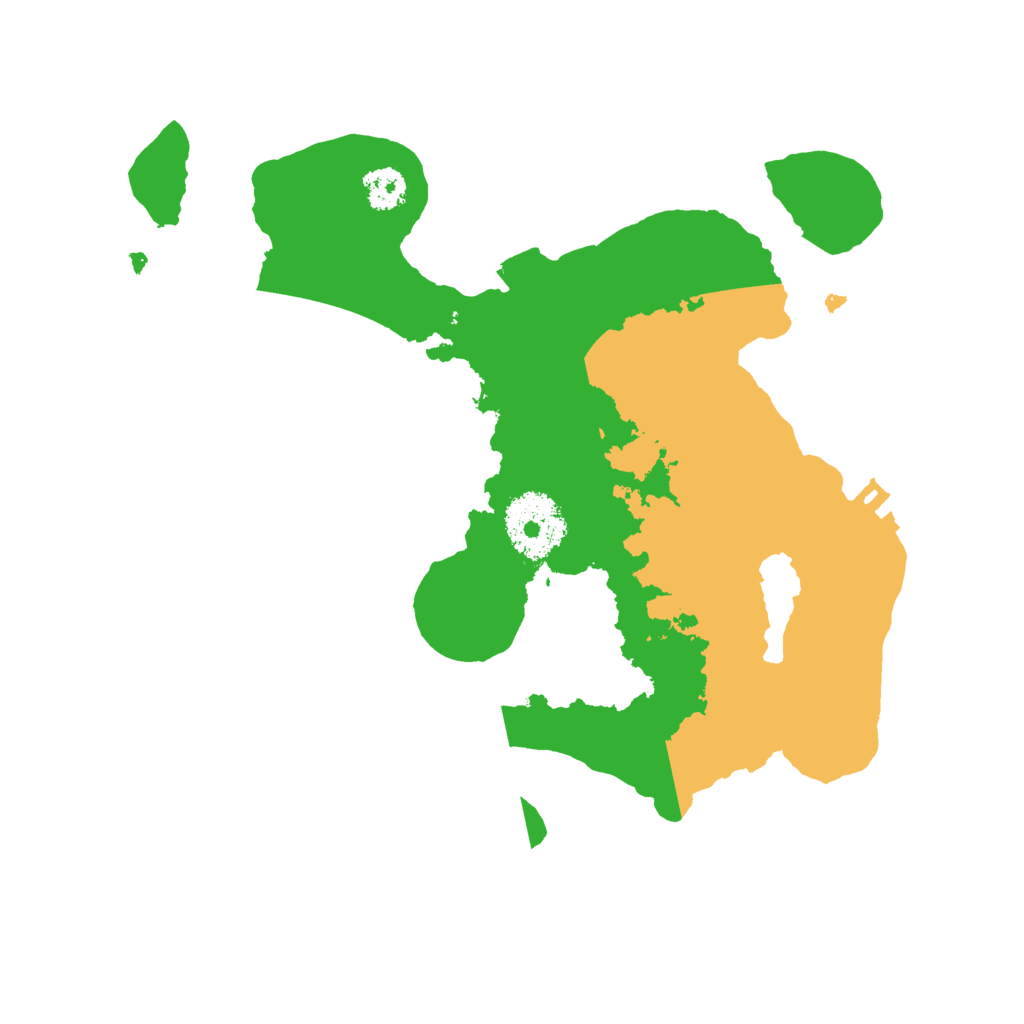 Biome Rust Map: Procedural Map, Size: 2500, Seed: 6314643