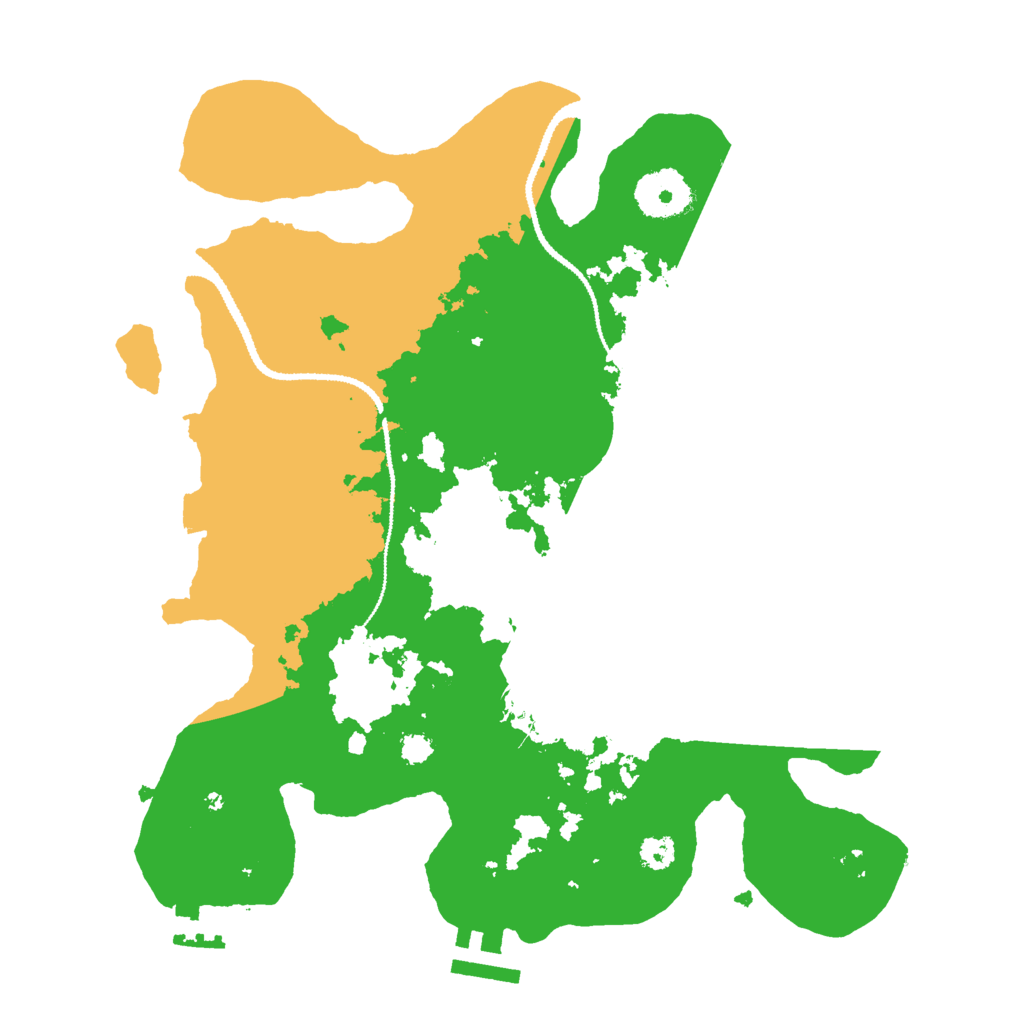 Biome Rust Map: Procedural Map, Size: 3000, Seed: 392416