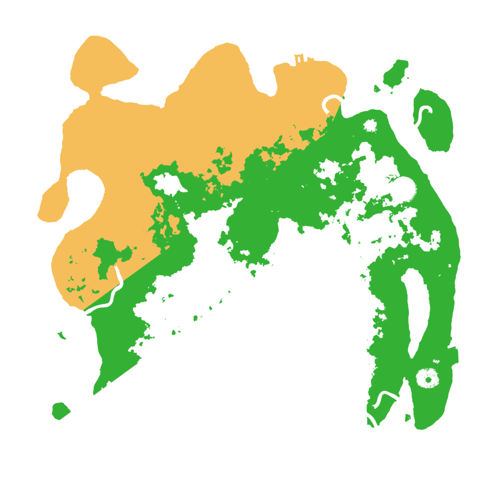 Biome Rust Map: Procedural Map, Size: 3500, Seed: 566465235