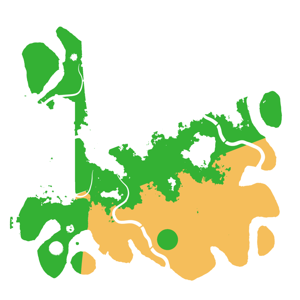 Biome Rust Map: Procedural Map, Size: 3800, Seed: 96233573