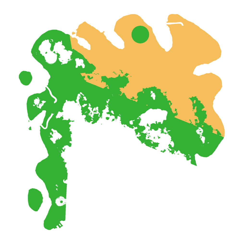 Biome Rust Map: Procedural Map, Size: 3700, Seed: 76466156