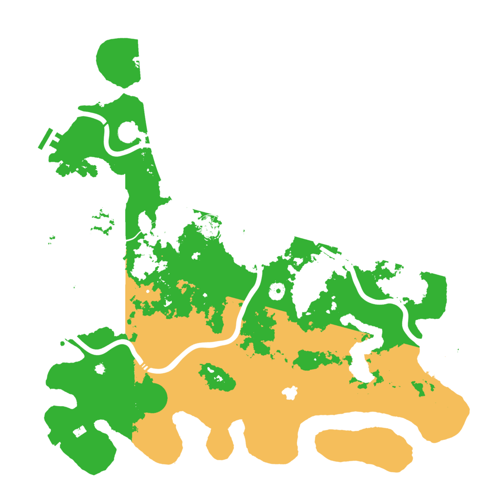 Biome Rust Map: Procedural Map, Size: 4400, Seed: 69820790