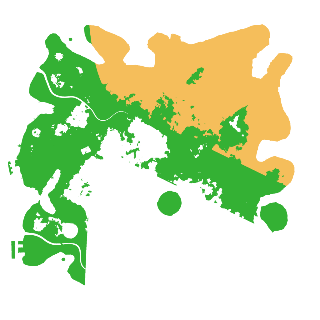 Biome Rust Map: Procedural Map, Size: 3700, Seed: 58448435