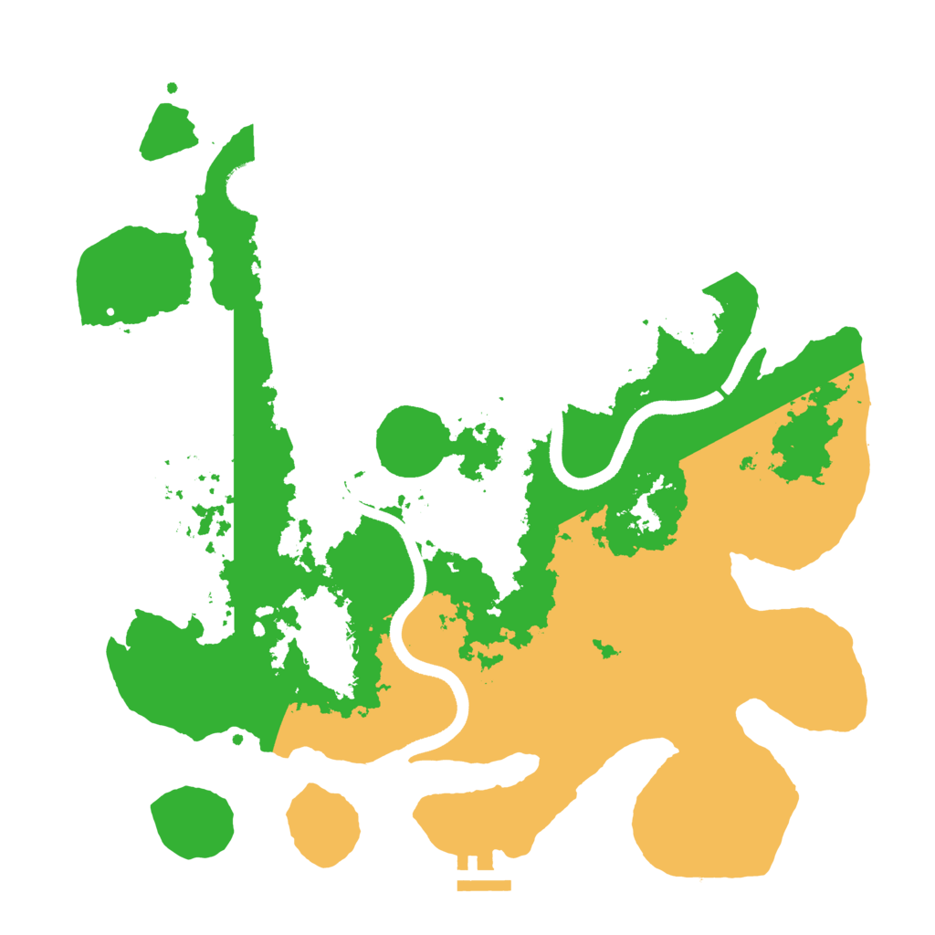 Biome Rust Map: Procedural Map, Size: 3500, Seed: 93585724