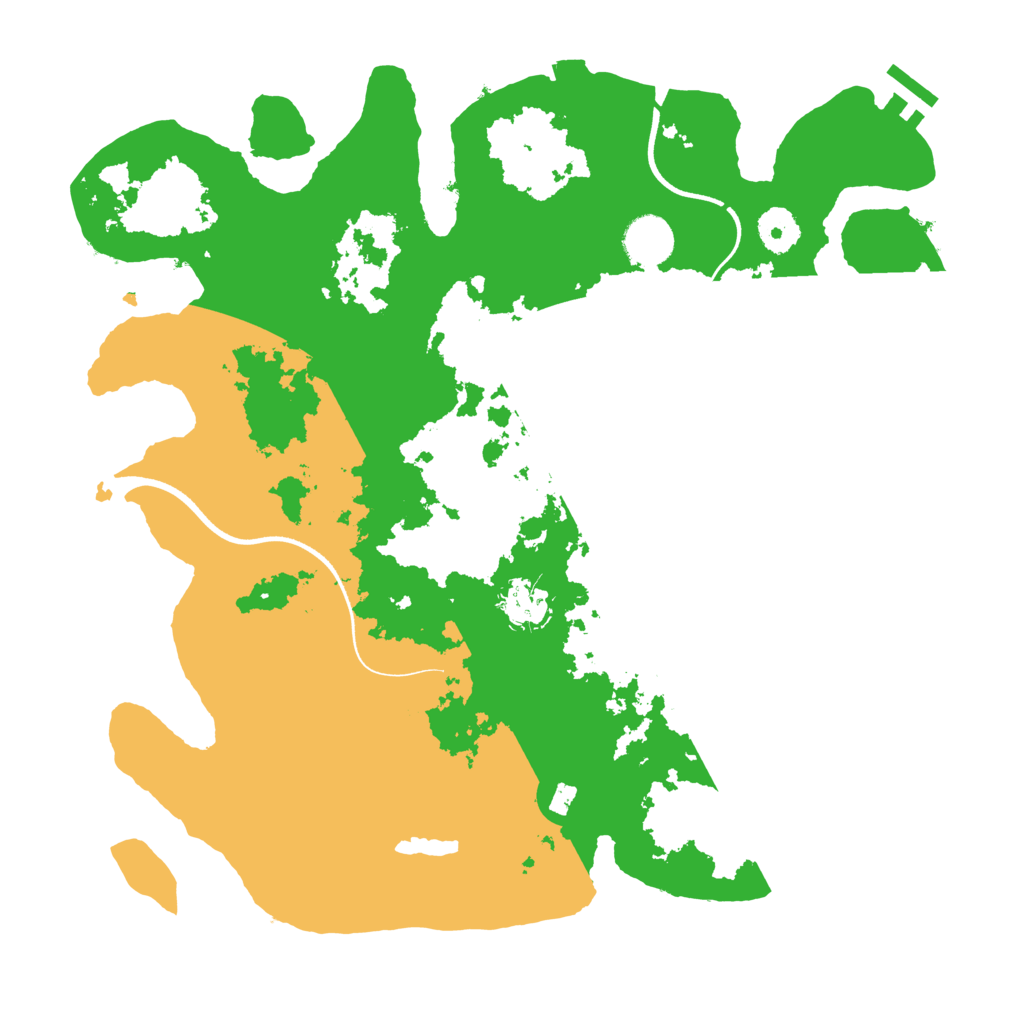 Biome Rust Map: Procedural Map, Size: 3600, Seed: 88032559