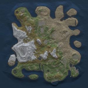 Thumbnail Rust Map: Procedural Map, Size: 3500, Seed: 747235950, 18 Monuments