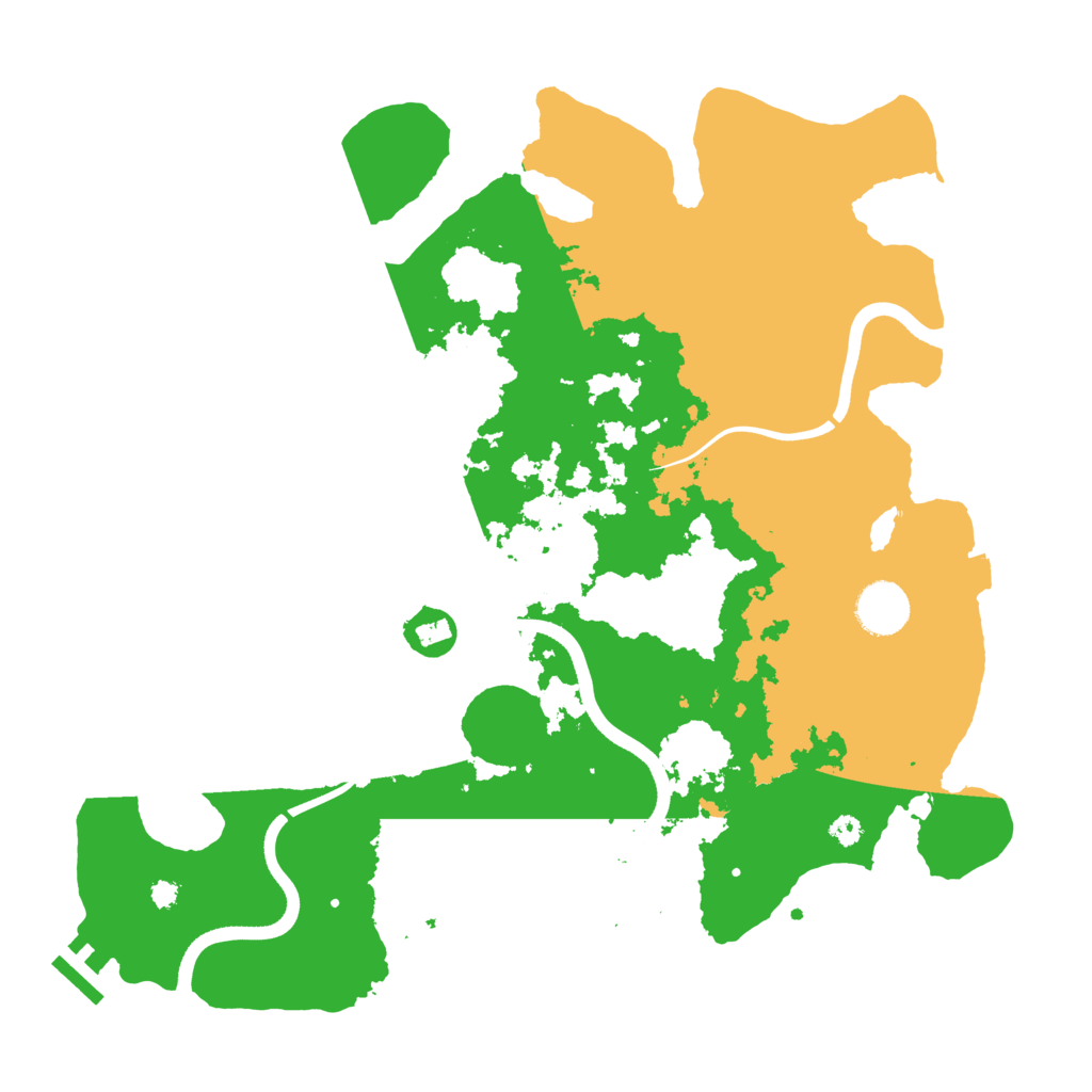 Biome Rust Map: Procedural Map, Size: 3600, Seed: 19114362