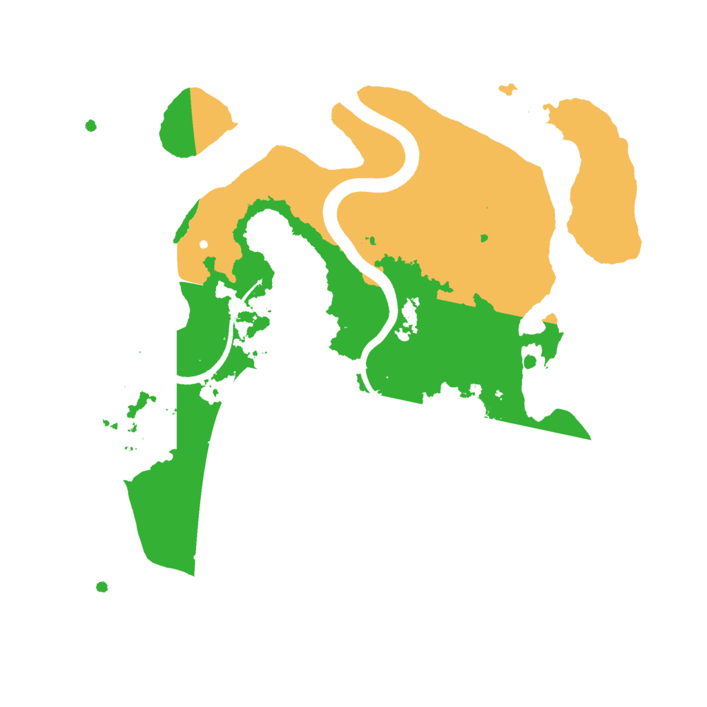 Biome Rust Map: Procedural Map, Size: 2500, Seed: 290099050