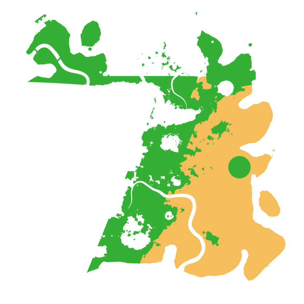 Biome Rust Map: Procedural Map, Size: 3600, Seed: 84729288
