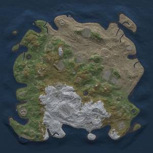 Thumbnail Rust Map: Procedural Map, Size: 4250, Seed: 543476028, 18 Monuments