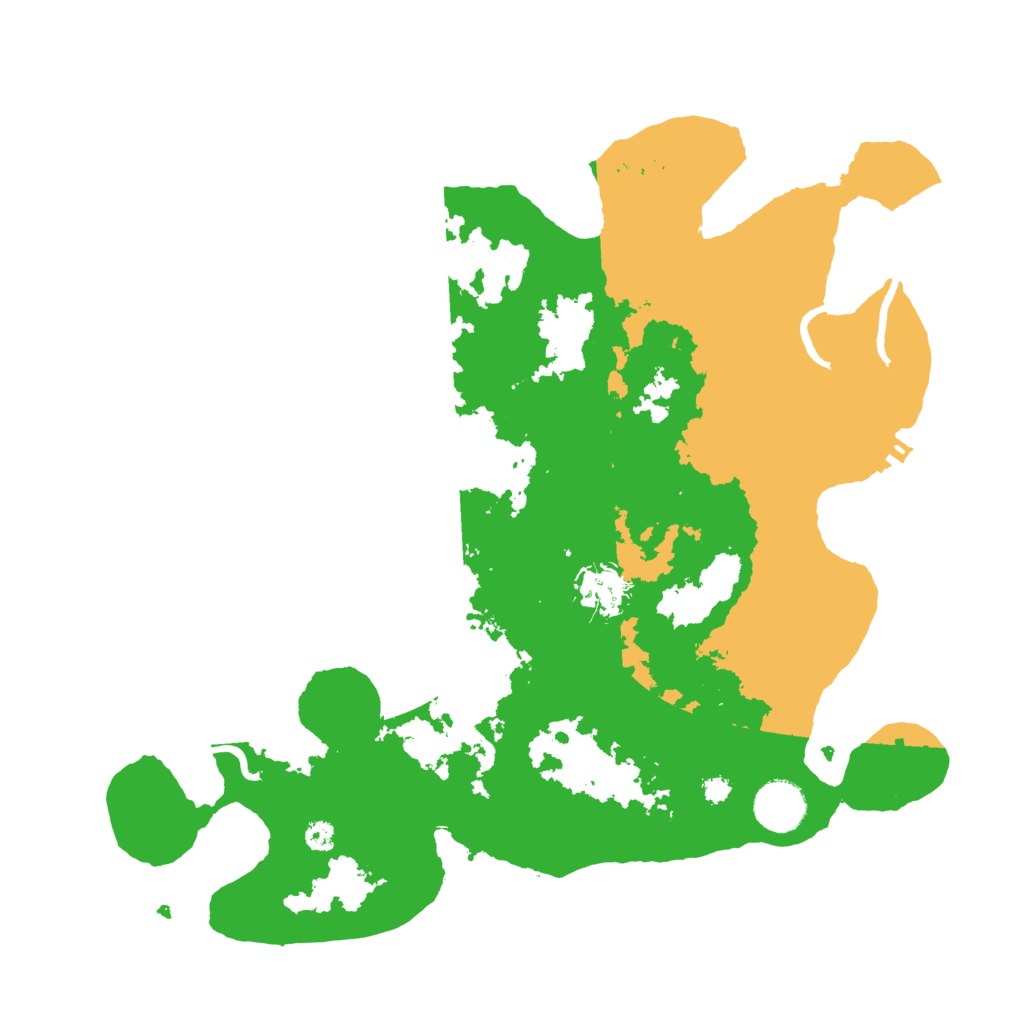 Biome Rust Map: Procedural Map, Size: 3500, Seed: 54977648