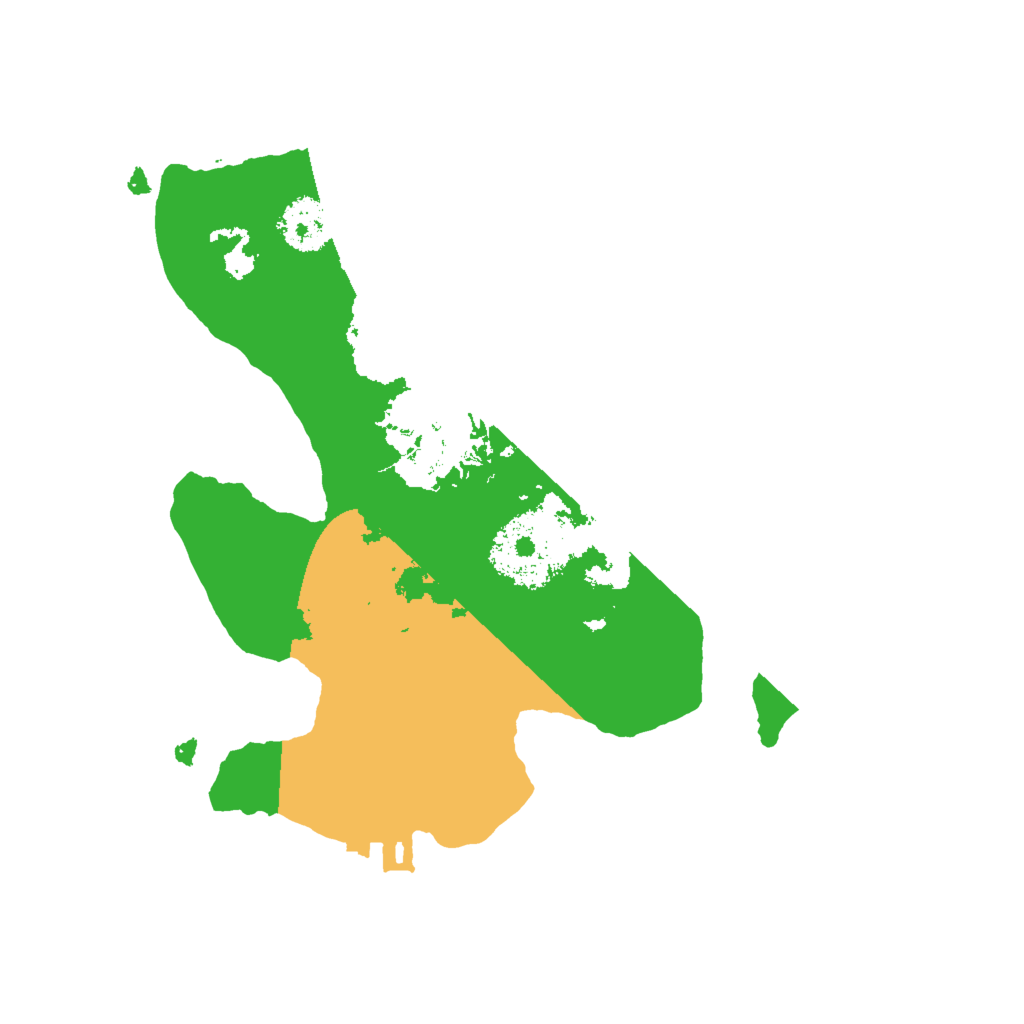 Biome Rust Map: Procedural Map, Size: 2000, Seed: 885447891