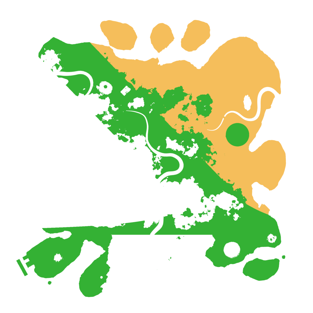Biome Rust Map: Procedural Map, Size: 3550, Seed: 44847323