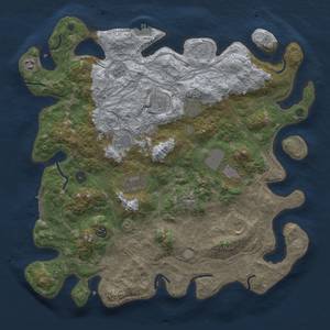 Thumbnail Rust Map: Procedural Map, Size: 4250, Seed: 2057869980, 17 Monuments