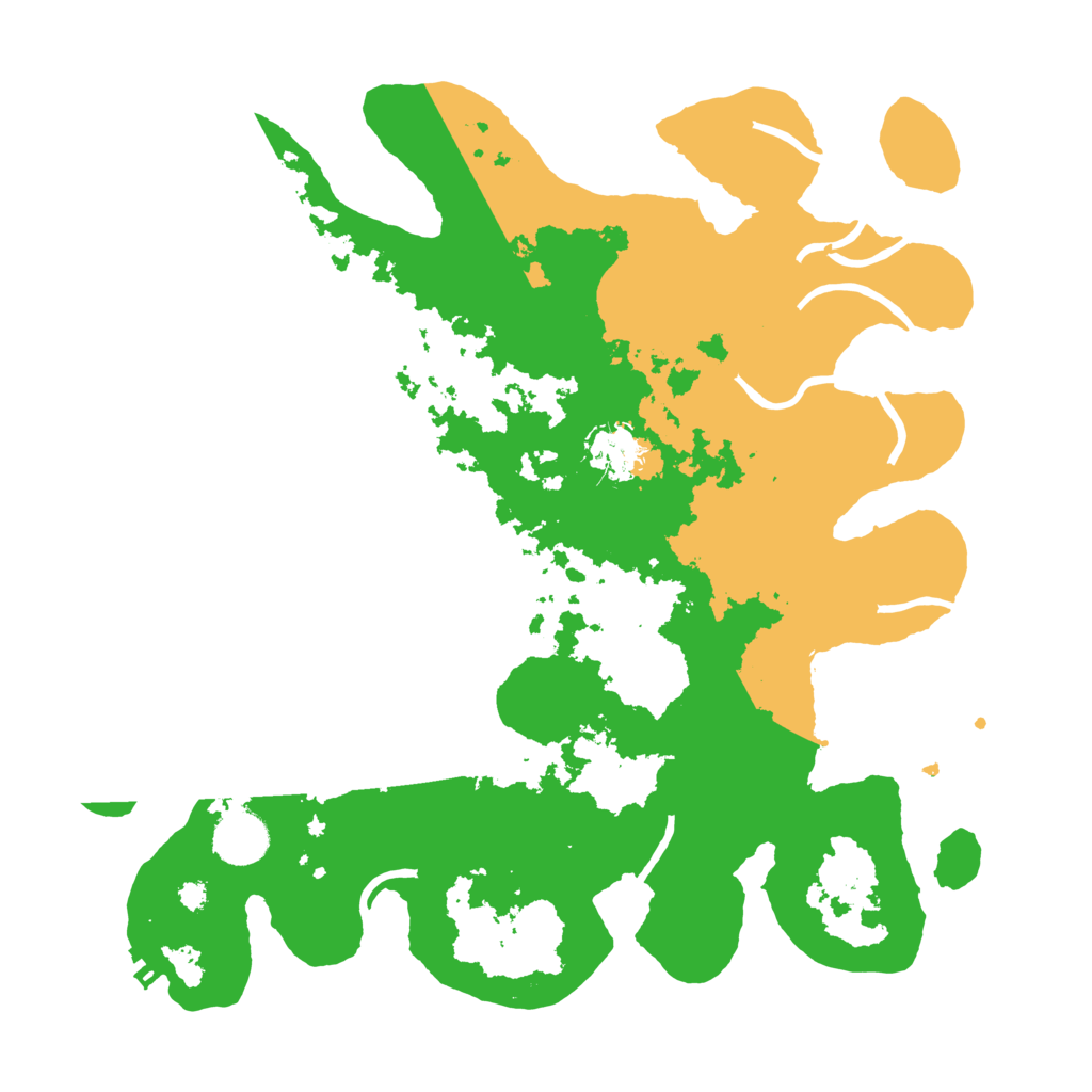 Biome Rust Map: Procedural Map, Size: 3500, Seed: 590246256