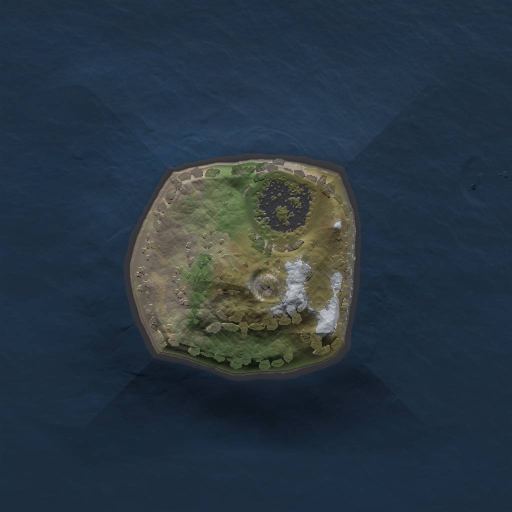 Rust Map: Procedural Map, Size: 1000, Seed: 620567989, 3 Monuments