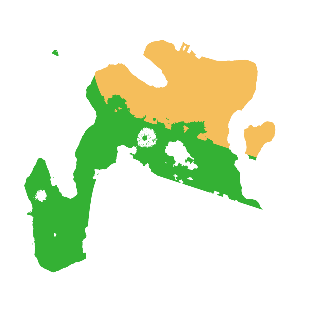 Biome Rust Map: Procedural Map, Size: 2500, Seed: 418181044