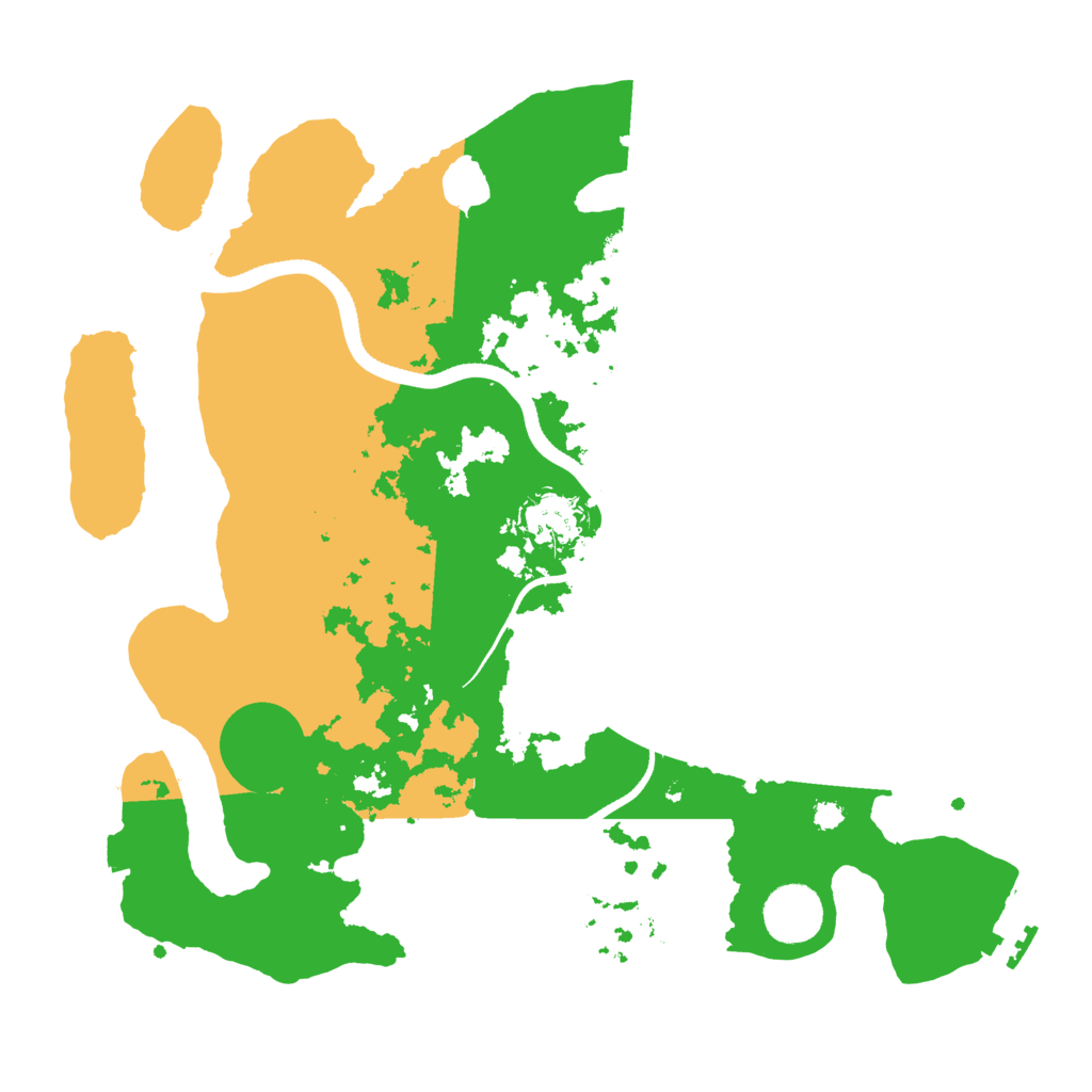 Biome Rust Map: Procedural Map, Size: 3400, Seed: 31247289