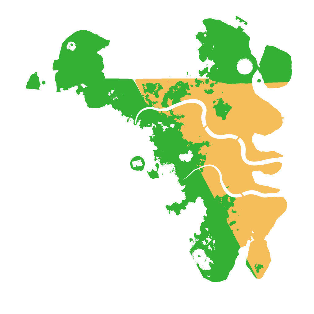 Biome Rust Map: Procedural Map, Size: 3500, Seed: 1235531835
