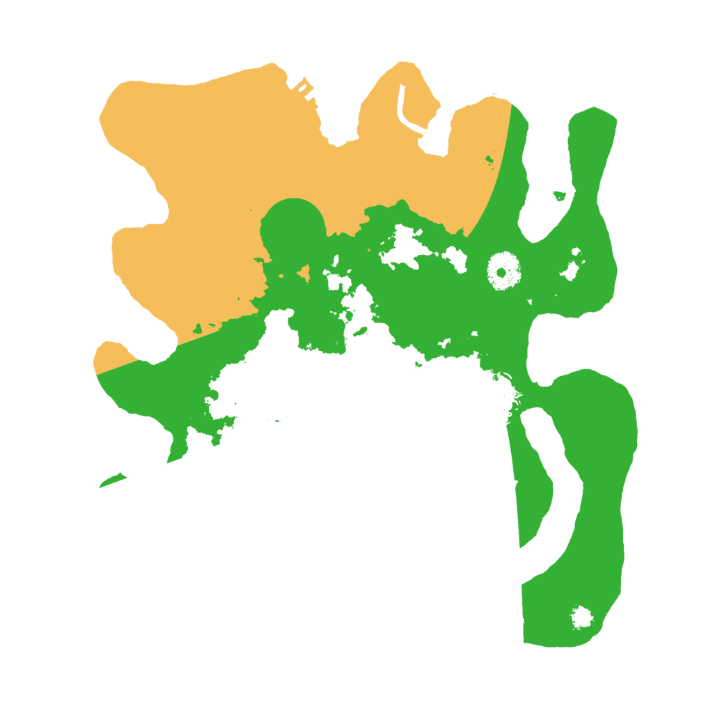 Biome Rust Map: Procedural Map, Size: 3000, Seed: 27316