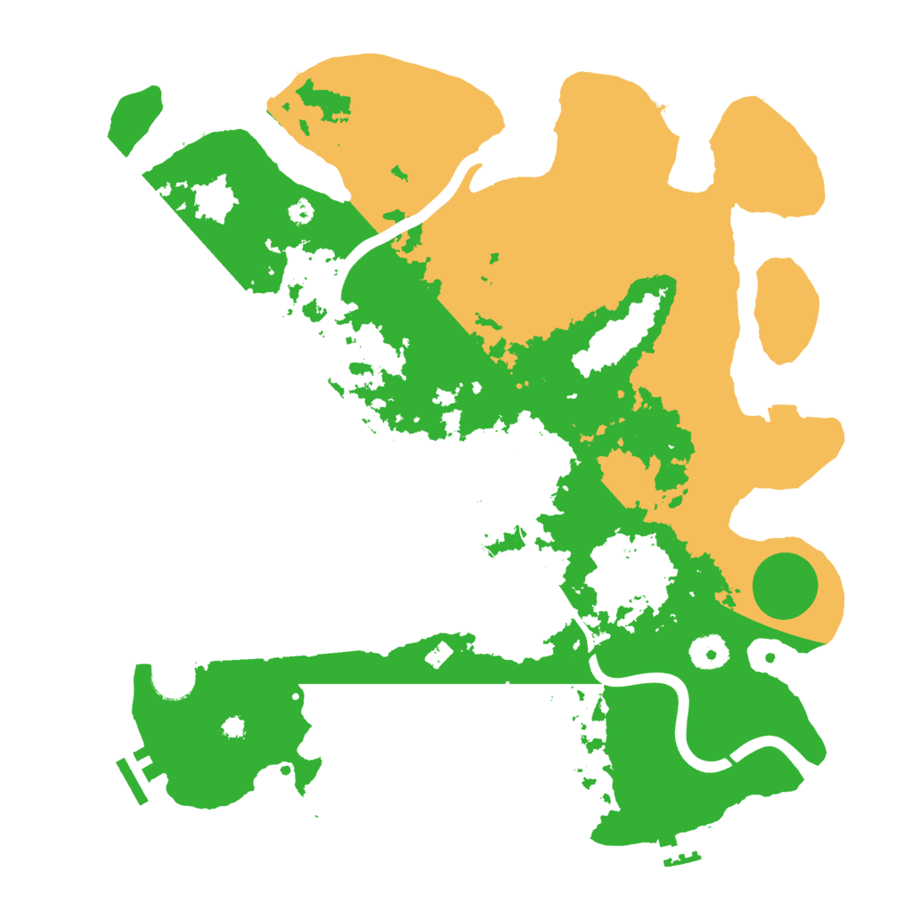 Biome Rust Map: Procedural Map, Size: 3700, Seed: 1731158512