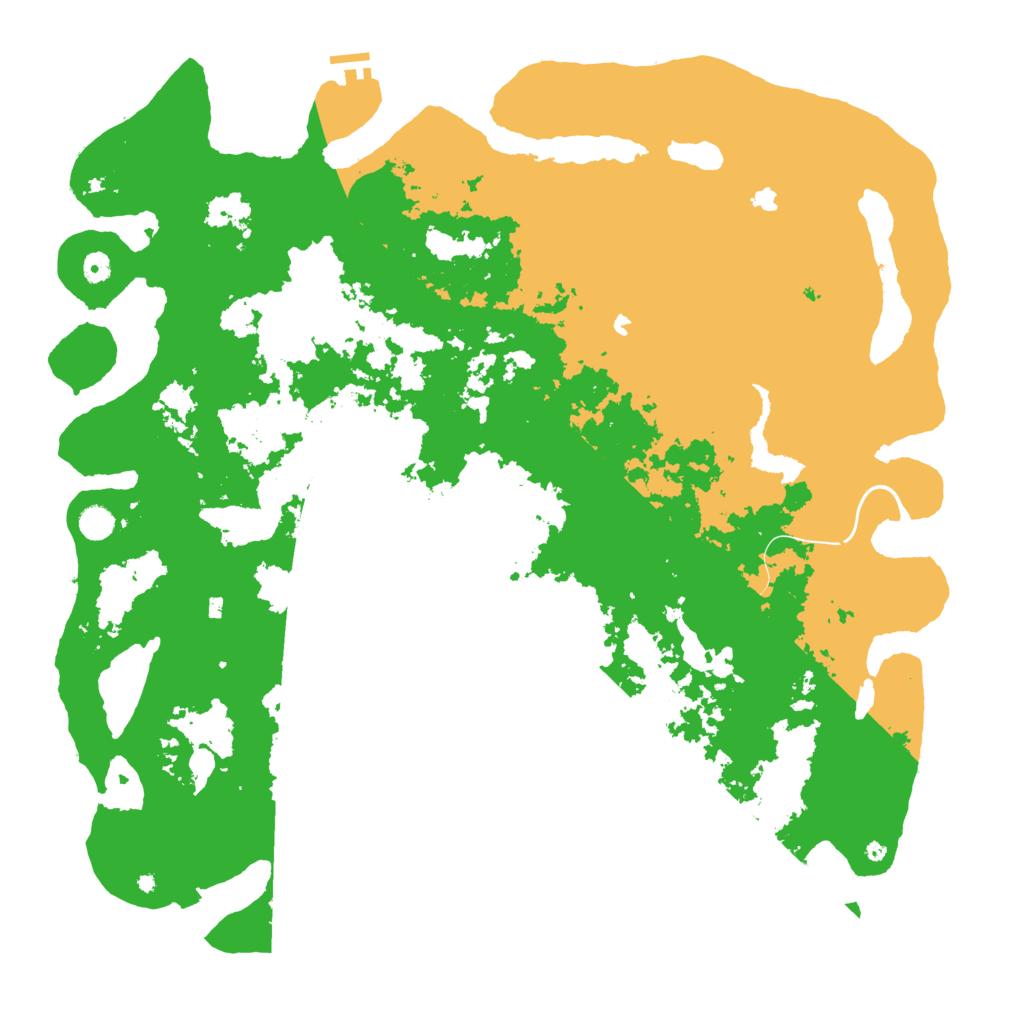 Biome Rust Map: Procedural Map, Size: 5200, Seed: 408310555
