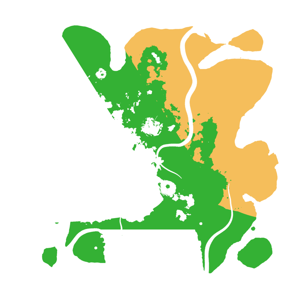 Biome Rust Map: Procedural Map, Size: 3000, Seed: 608378742