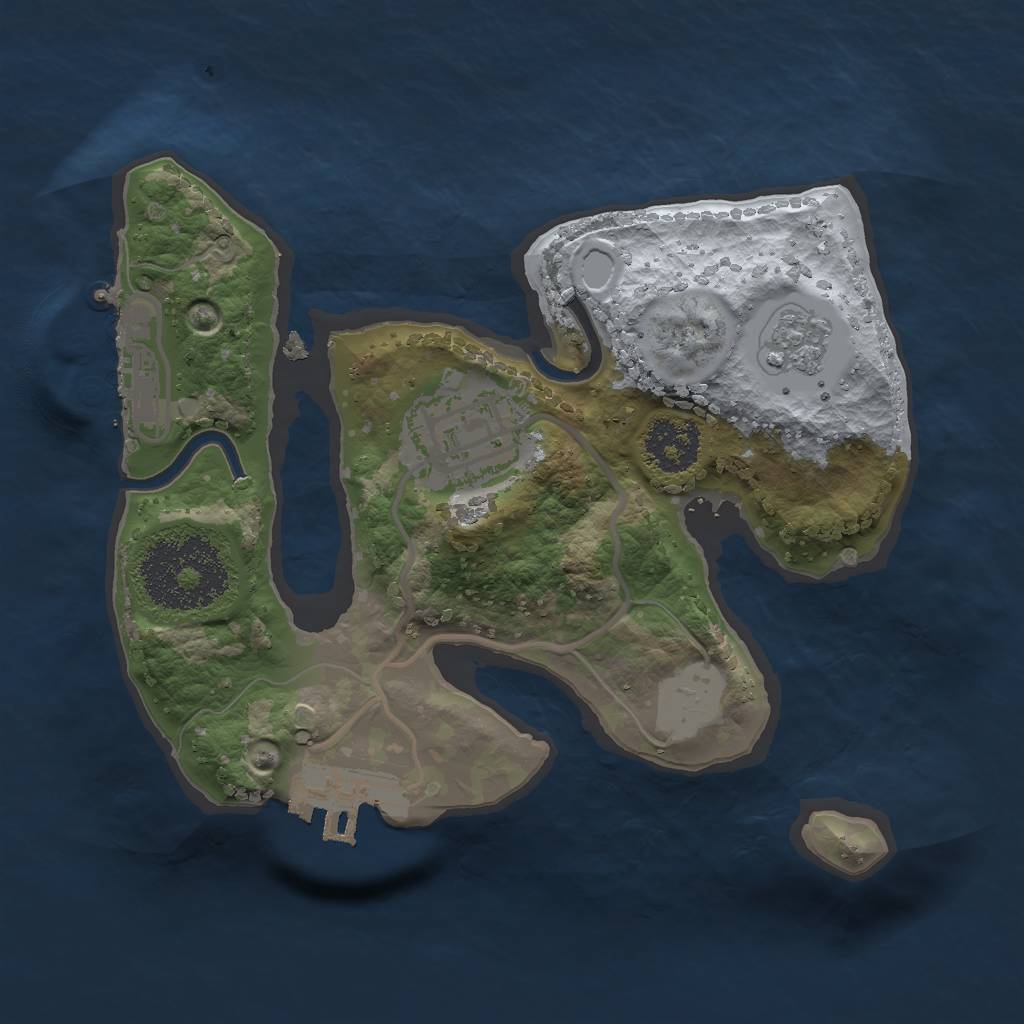 Rust Map: Procedural Map, Size: 1900, Seed: 17827536, 7 Monuments